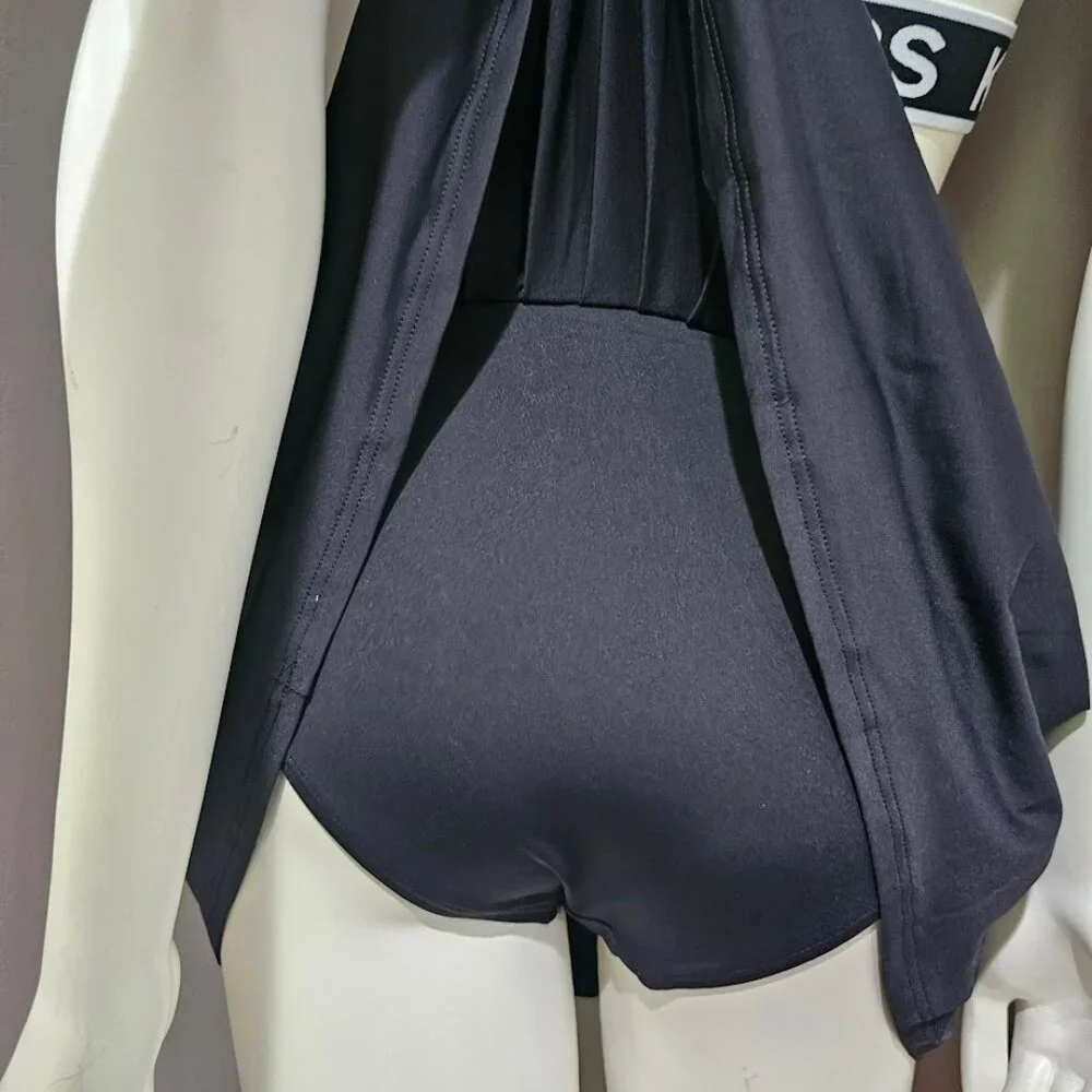 Michael Kors Logo-Elastic Swim Top and Skort - Picture 6 of 11